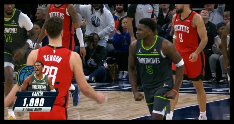  23歲186天！愛德華茲成NBA歷史上最年輕投進(jìn)1000記三分球員