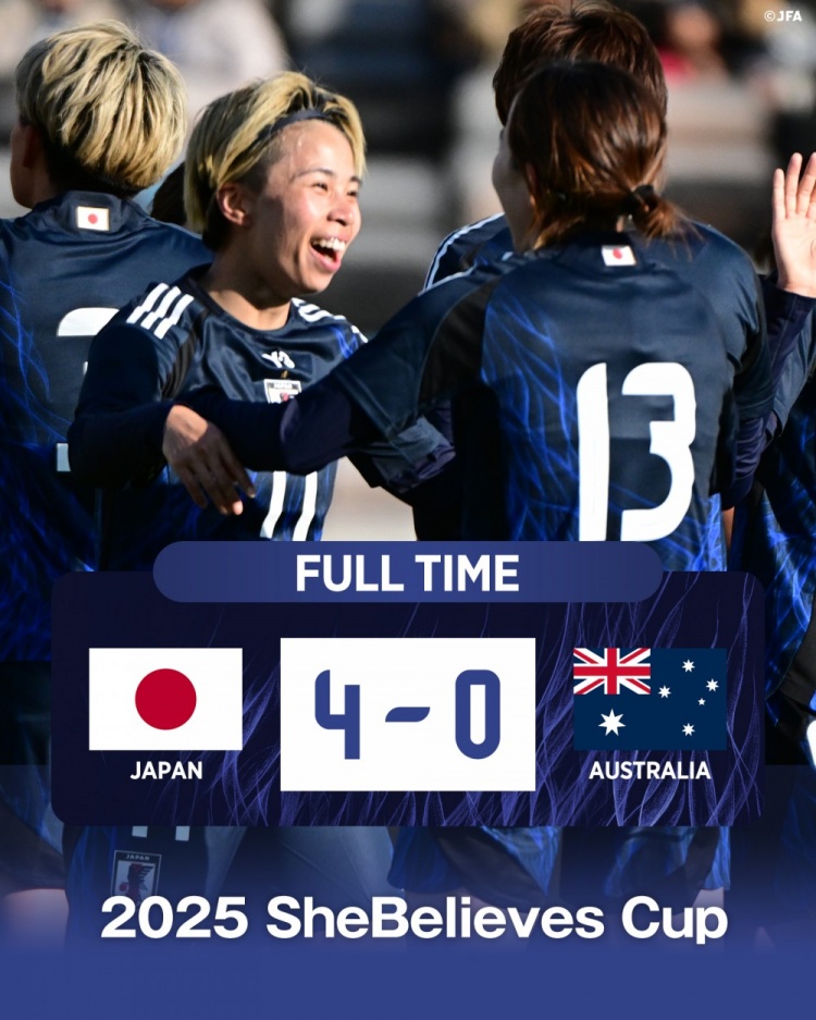  熱身賽日本女足4-0澳大利亞女足，田中美南2射1傳&長(zhǎng)谷川唯任隊(duì)長(zhǎng)