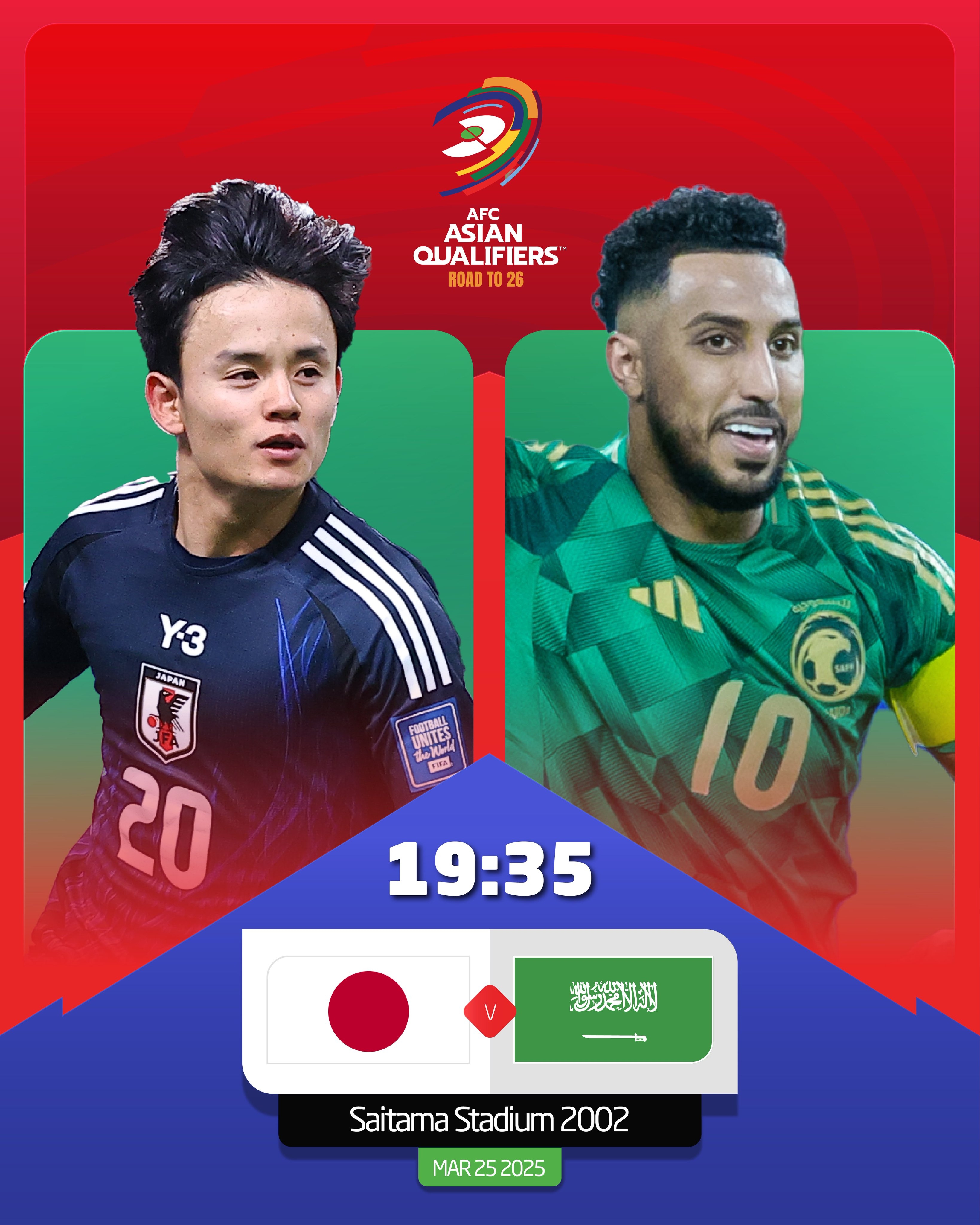  日本vs沙特首發(fā)：久保建英、前田大然、遠(yuǎn)藤航出戰(zhàn)，多薩里先發(fā)