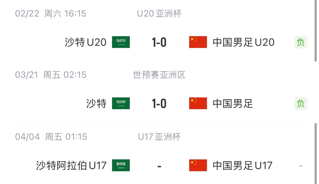  國(guó)字號(hào)三遇沙特！國(guó)少U17亞洲杯首戰(zhàn)對(duì)陣沙特，此前國(guó)足&國(guó)青均負(fù)